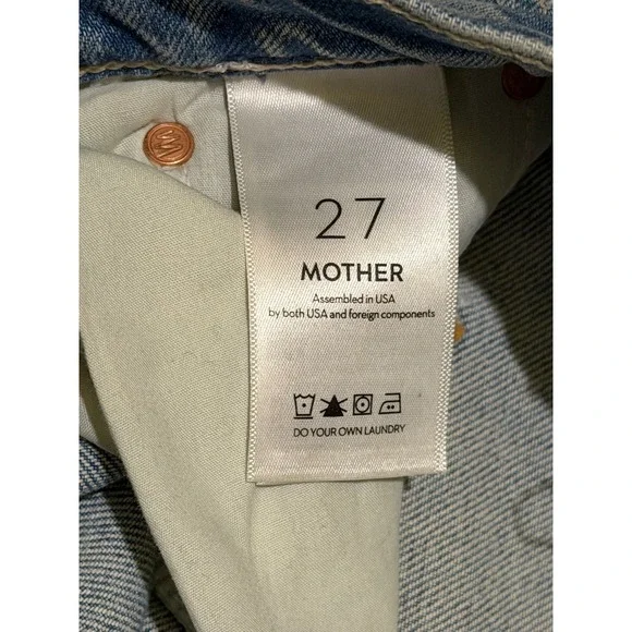 Mother Superior The Tomcat The Confession Distressed Straight Leg Jeans 27 - Picture 4 of 8
